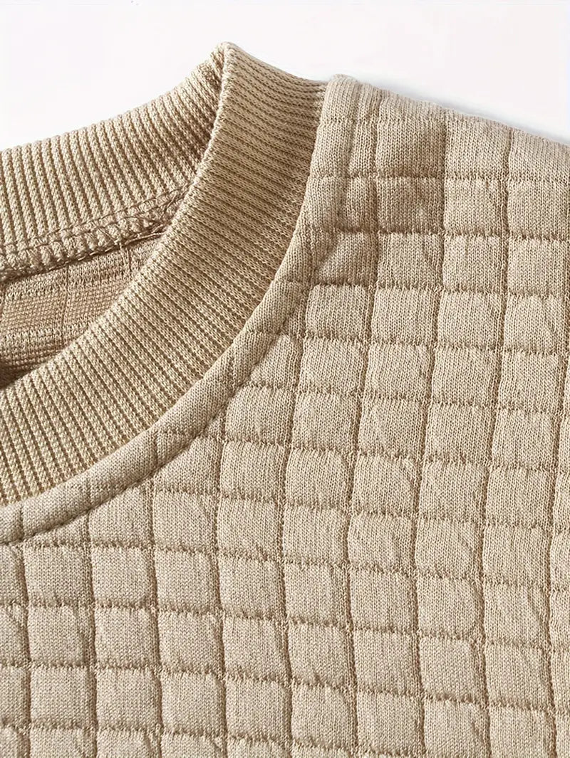 MASON | Sudadera texturizada de cuello redondo