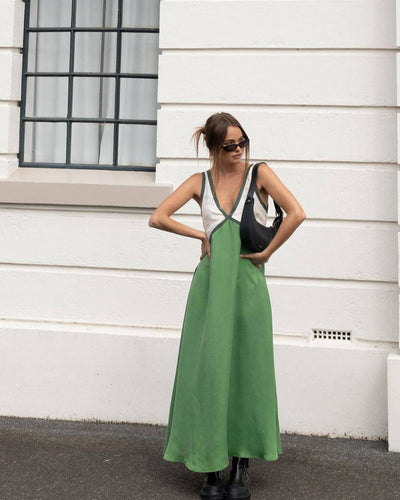 DONNA | Vestido largo con cuello V