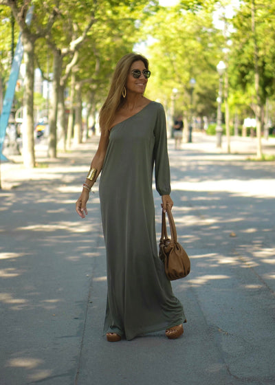 VENEZIA | Maxivestido con hombros descubiertos