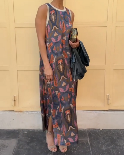 BELLA | Vestido estampado de temporada