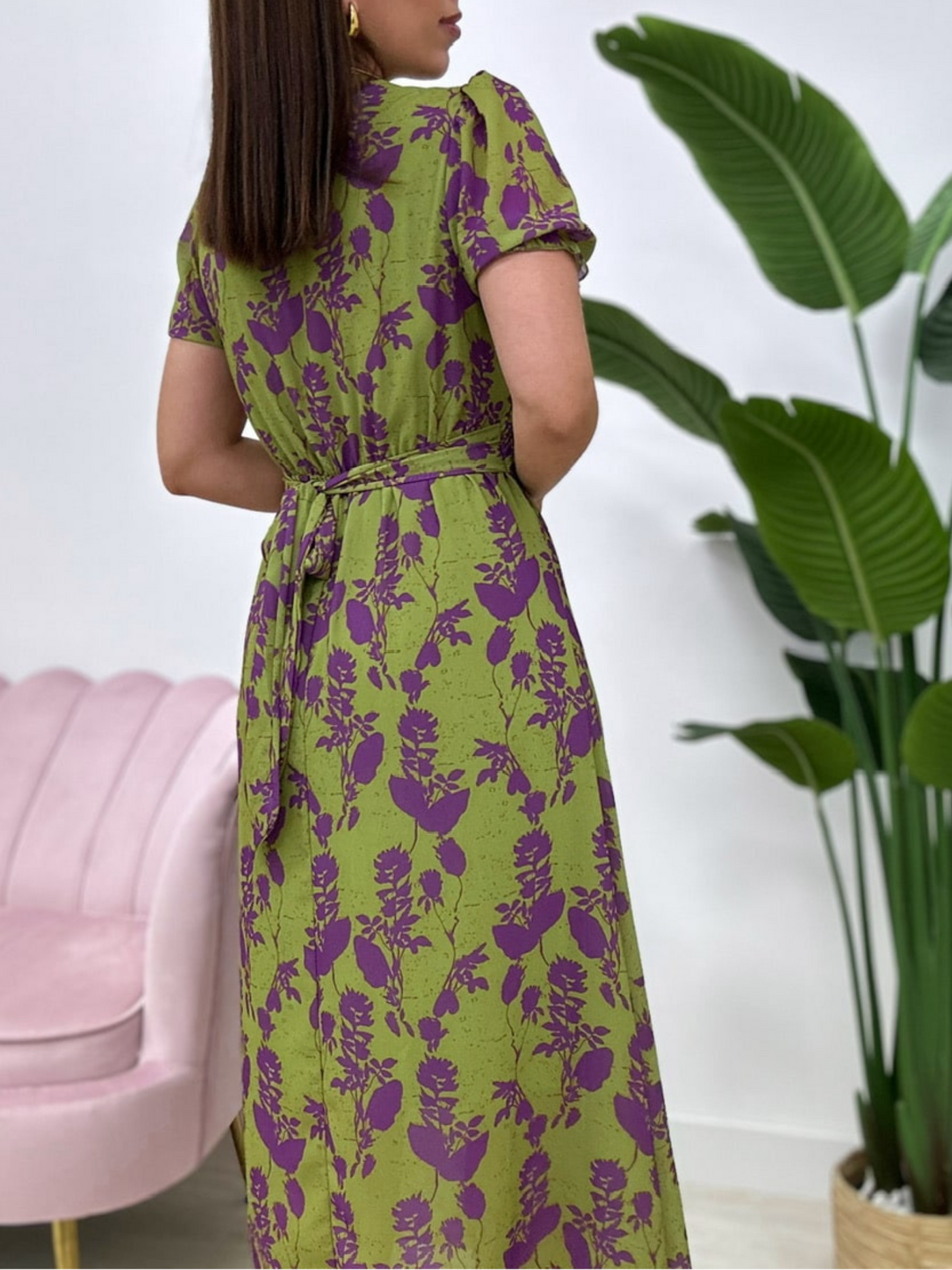 RHIANA | Vestido primaveral sofisticado