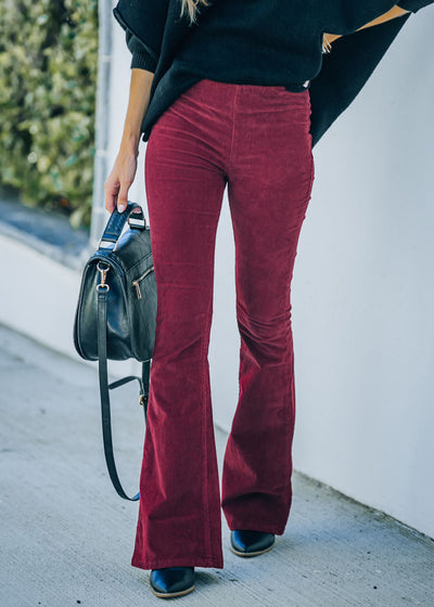 CHLOE | Pantalones acampanados de pana