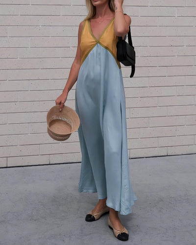 DONNA | Vestido largo con cuello V