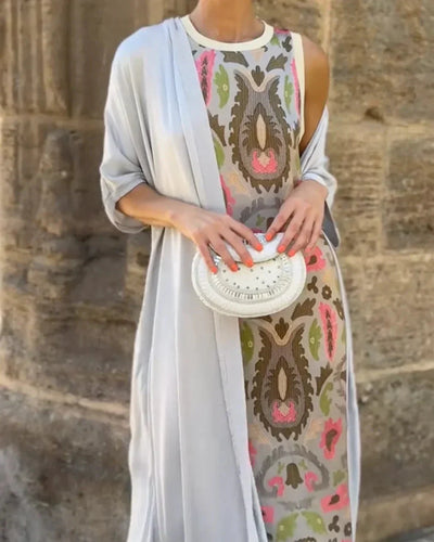 BELLA | Vestido estampado de temporada