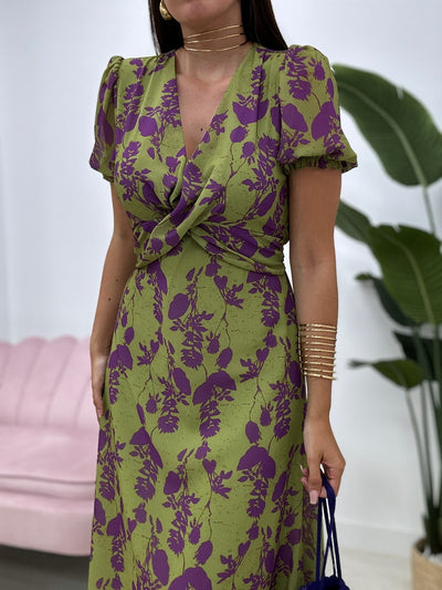 RHIANA | Vestido primaveral sofisticado