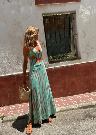 IBIZA | Vestido estampado tie-dye.