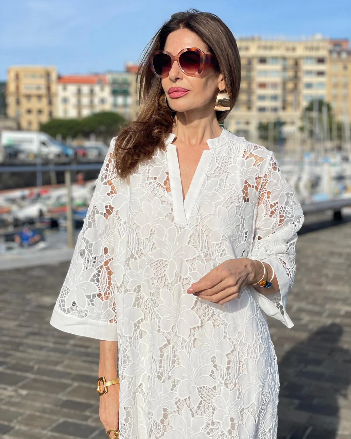 SILVINA | Vestido largo estmapado